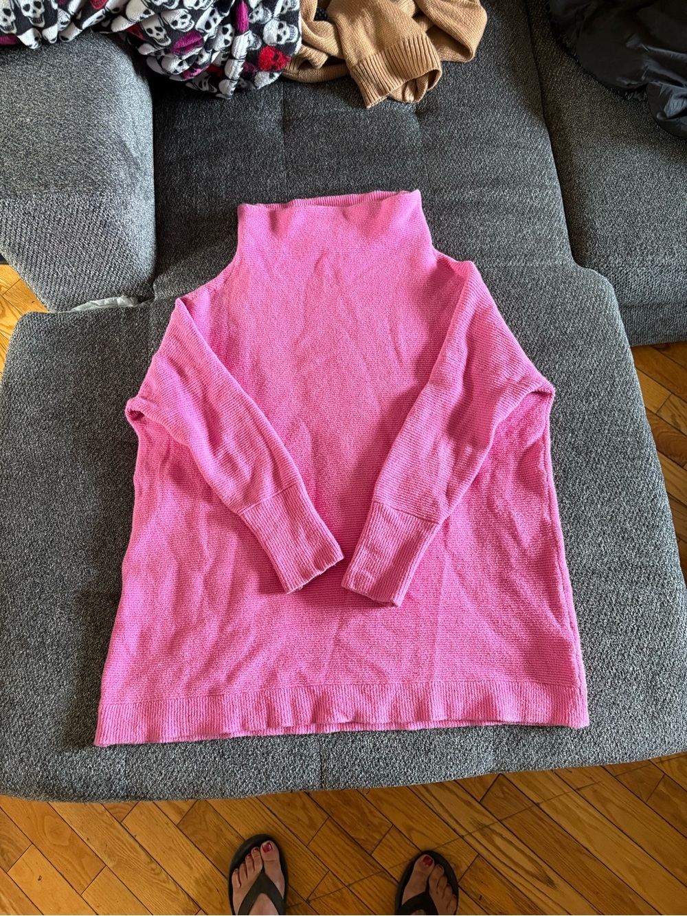 Free People Bubblegum Pink Cowl Neck Sweater - Picture 4 of 4